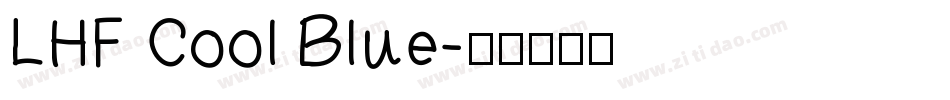 LHF Cool Blue字体转换
